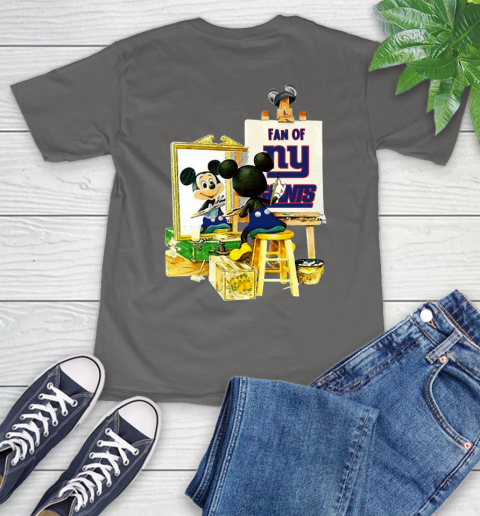 NFL Football New York Giants Mickey Drawing Shirt 11