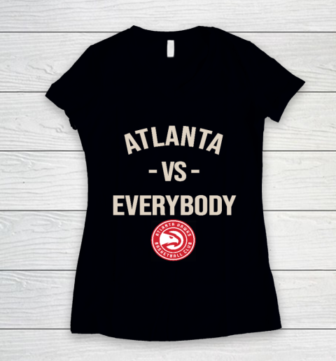 Atlanta Hawks Vs Everybody Women's V-Neck T-Shirt