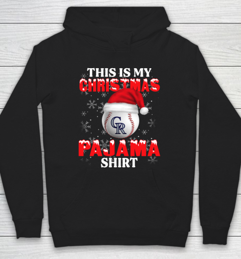 Colorado Rockies This Is My Christmas Pajama Shirt MLB Hoodie