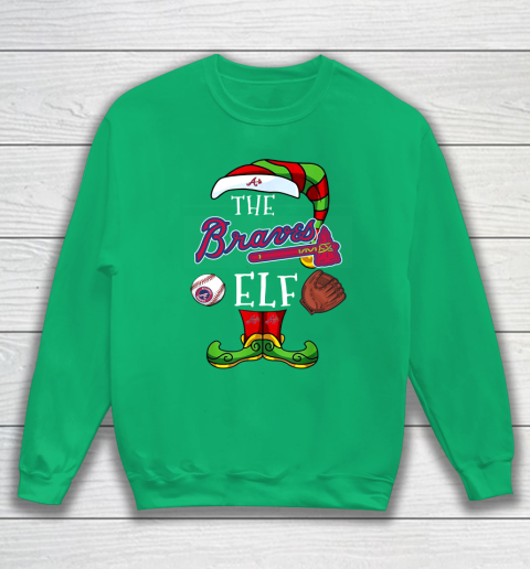 Atlanta Braves Christmas ELF Funny MLB Sweatshirt 5