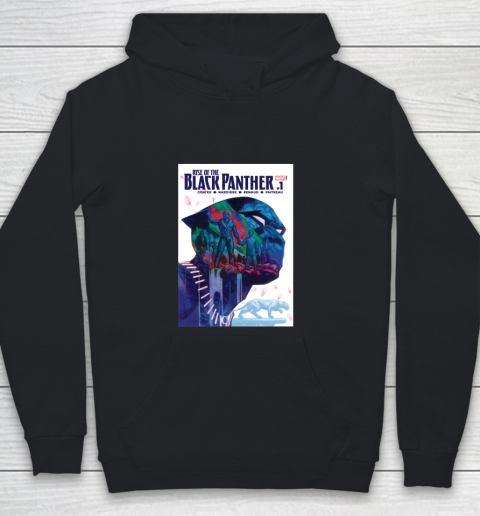 Marvel The Black Panther Rises Double Exposure Comic Youth Hoodie