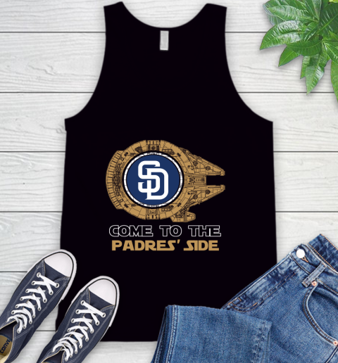 MLB Come To The San Diego Padres Side Star Wars Baseball Sports Tank Top