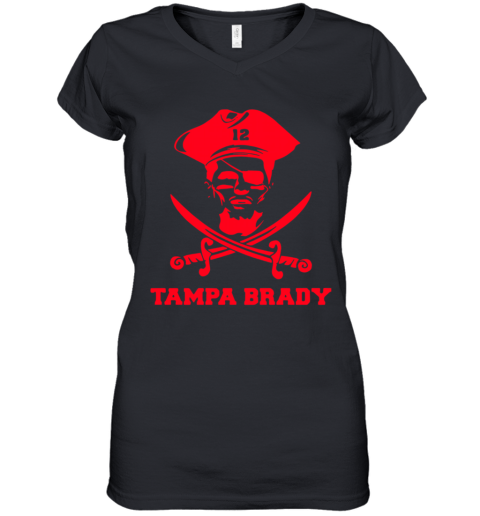 12 Tampa Brady Women's V-Neck T-Shirt