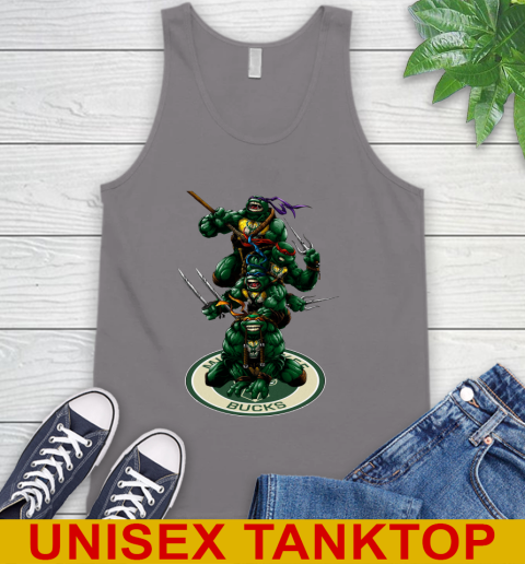 NBA Basketball Milwaukee Bucks Teenage Mutant Ninja Turtles Shirt Tank Top 7