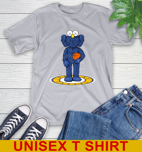 NBA Basketball Indiana Pacers Kaws Bff Blue Figure Shirt T-Shirt 6