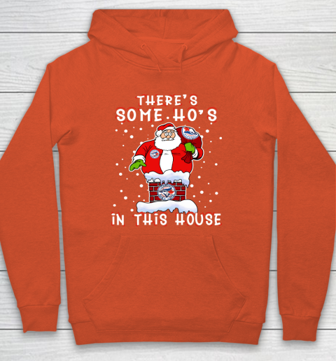 Toronto Blue Jays Christmas There Is Some Hos In This House Santa Stuck In The Chimney MLB Hoodie 3