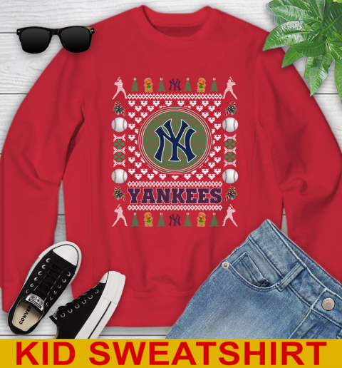 New York Yankees Merry Christmas MLB Baseball Loyal Fan Youth Sweatshirt 7