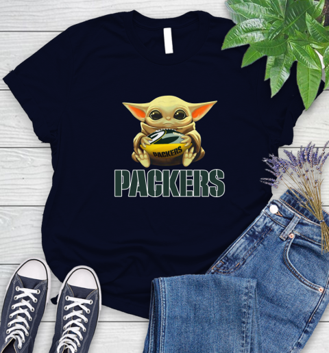 Nfl Football Green Bay Packers Baby Yoda Star Wars Shirt Women S T Shirt Itees Global