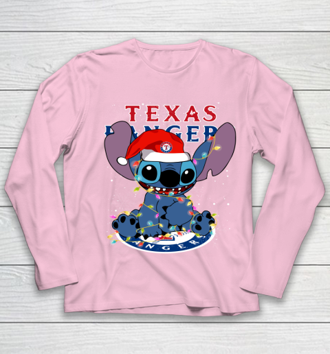Texas Rangers MLB noel stitch Baseball Christmas Youth Long Sleeve 6