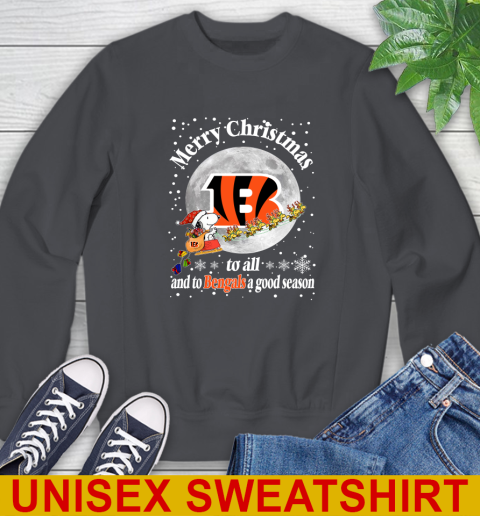Cincinnati Bengals Merry Christmas To All And To Bengals A Good Season NFL Football Sports Sweatshirt 7