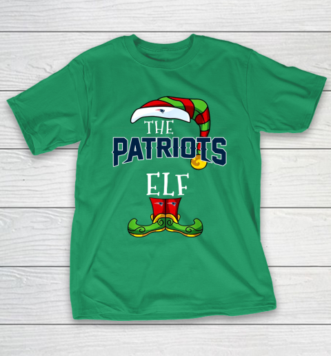 New England Patriots Christmas ELF Funny NFL T-Shirt 5