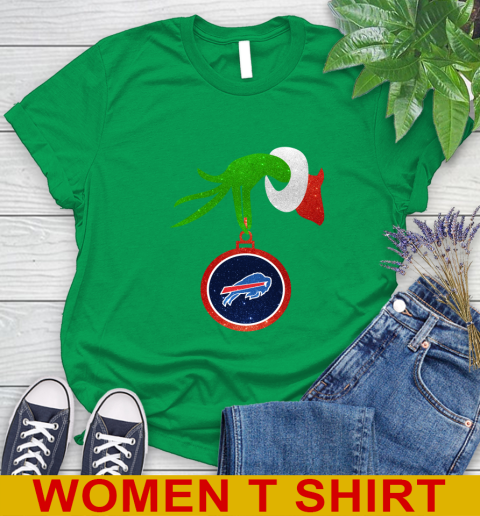 Buffalo Bills Grinch Merry Christmas NFL Football Women's T-Shirt 6