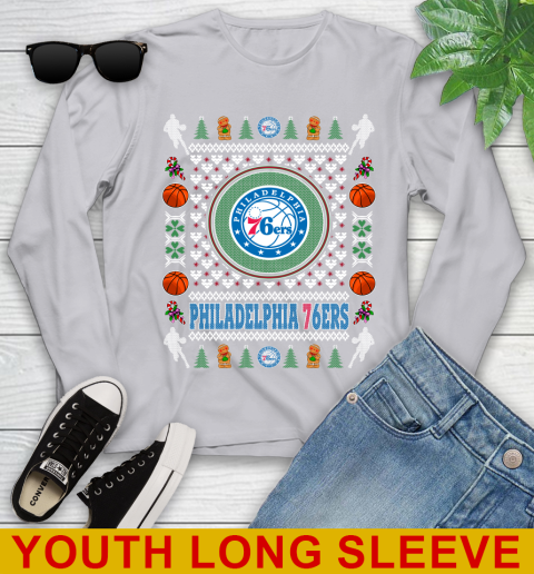 Philadelphia 76ers Merry Christmas NBA Basketball Loyal Fan Youth Long Sleeve 5
