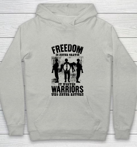 Veteran Shirt Freedom Is Nerver Gratis 4th Of July Youth Hoodie
