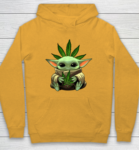 Baby Yoda Hug Marijuana Canabis Hoodie 3