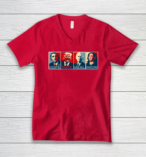 Hope Hate Heal Grow V-Neck T-Shirt 5