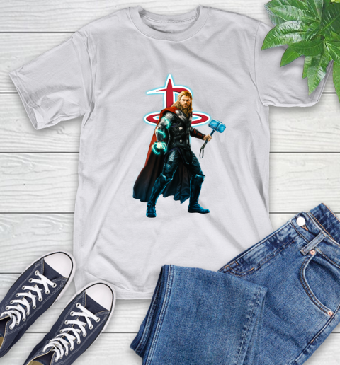 NBA Thor Avengers Endgame Basketball Houston Rockets T-Shirt 12