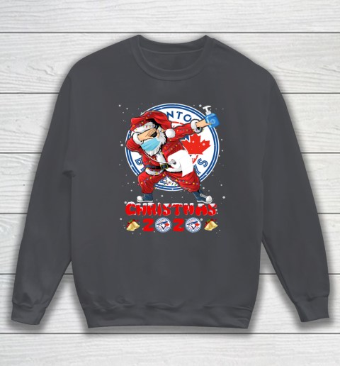 Toronto Blue Jays Funny Santa Claus Dabbing Christmas 2020 MLB Sweatshirt 4