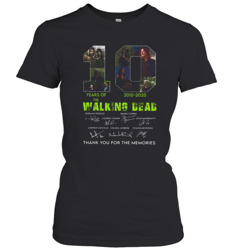 10 Years Of The Walking Dead 2010 2020 Anniversary Women's T-Shirt