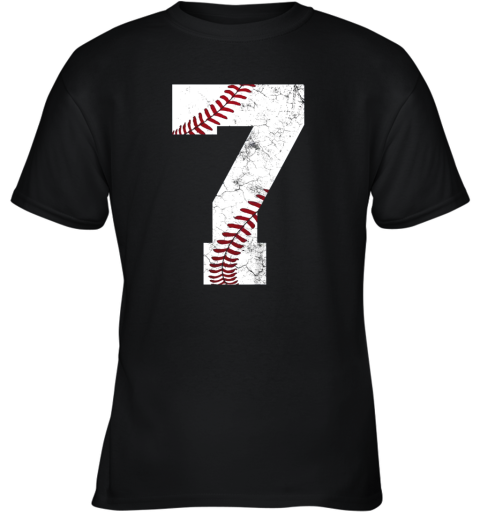 Kids 7th Birthday Shirt Baseball Boys Kids Seven 7 Seventh Gift Youth T-Shirt
