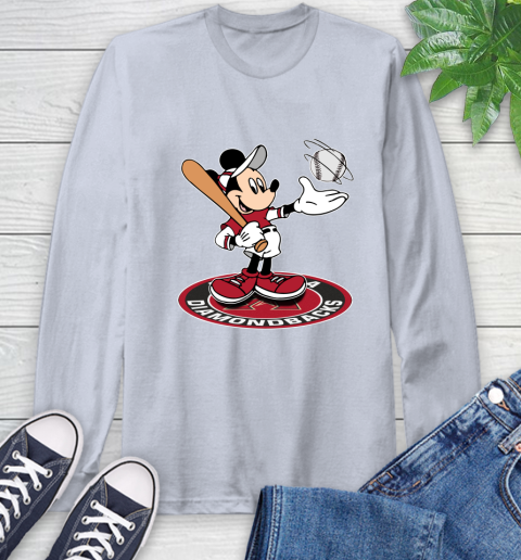 MLB Baseball Arizona Diamondbacks Cheerful Mickey Disney Shirt Long Sleeve T-Shirt 6