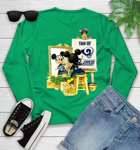 NFL Football Los Angeles Rams Mickey Drawing Shirt 118