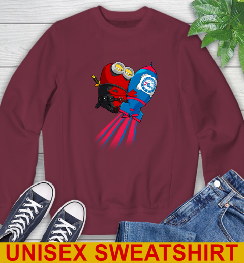 NBA Basketball Philadelphia 76ers Deadpool Minion Marvel Shirt Sweatshirt 6