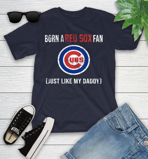 MLB Baseball Chicago Cubs Loyal Fan Just Like My Daddy Shirt Youth T-Shirt 2