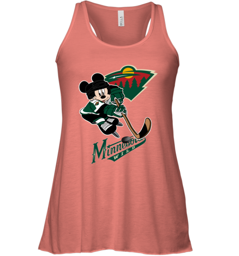 NHL Minnesota Wild Mickey Mouse Disney Hockey T Shirt 9lM2jYPHYNl flowy tank 32 95 151514 front coral