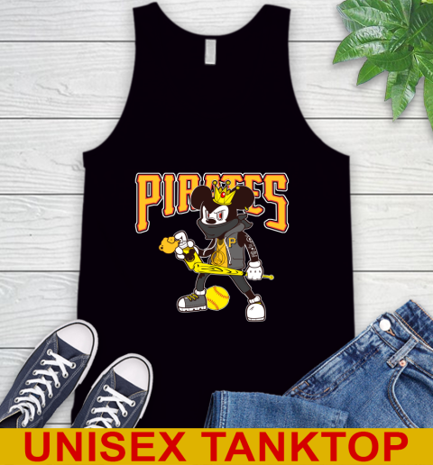 Pittsburgh Pirates MLB Baseball Mickey Peace Sign Sports Tank Top 2
