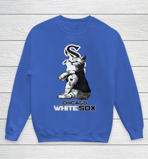 MLB Baseball My Cat Loves Chicago White Sox Youth Sweatshirt 6
