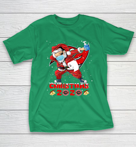 Tampa Bay Buccaneers Funny Santa Claus Dabbing Christmas 2020 NFL T-Shirt 5