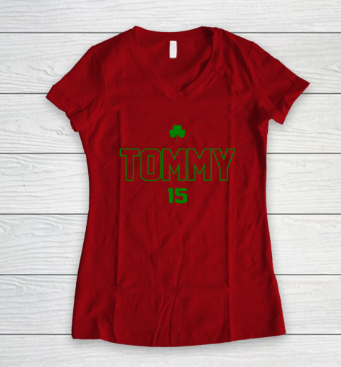 Celtics Tommy 15 Women's V-Neck T-Shirt 8