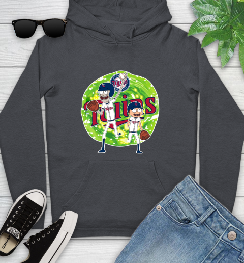 MLB Minnesota Twins Rick And Morty Baseball Sports Youth Hoodie 8
