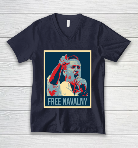 Free Navalny Shirts V-Neck T-Shirt 2