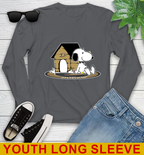 NHL Hockey Anaheim Ducks Snoopy The Peanuts Movie Shirt Youth Long Sleeve 9