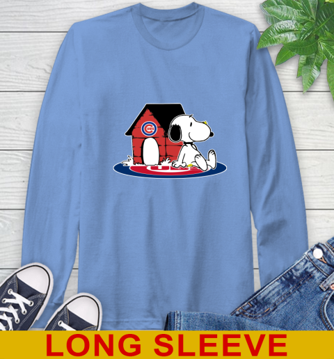MLB Baseball Chicago Cubs Snoopy The Peanuts Movie Shirt Long Sleeve T-Shirt 11