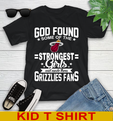 Memphis Grizzlies NBA Basketball God Found Some Of The Strongest Girls Adoring Fans Youth T-Shirt