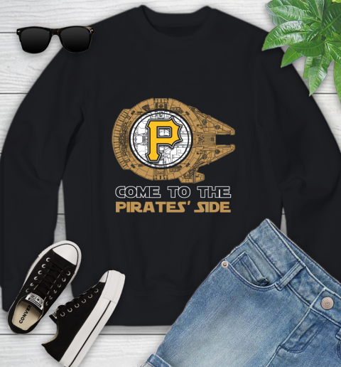 MLB Come To The Pittsburgh Pirates Side Star Wars Baseball Sports Youth Sweatshirt