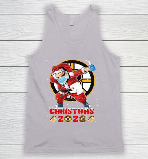 Boston Bruins Funny Santa Claus Dabbing Christmas 2020 NHL Tank Top 3