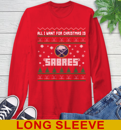 Buffalo Sabres NHL Hockey All I Want For Christmas Is My Team Sports 66