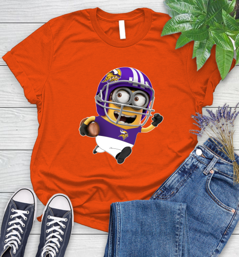 NFL Minnesota Vikings Minions Disney Football Sports Women's T-Shirt 4