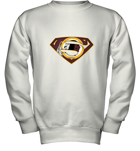 We Are Undefeatable The Washington Redskins x Superman NFL Shirts Youth Sweatshirt