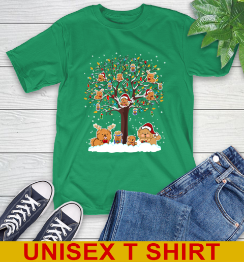 Chow Chow dog pet lover light christmas tree shirt 7