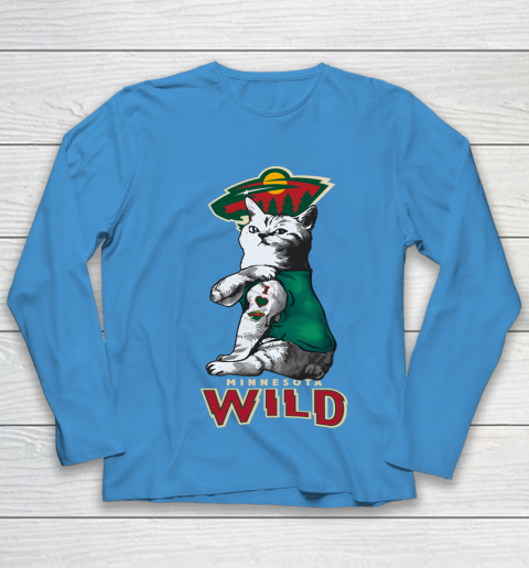 NHL My Cat Loves Minnesota Wild Hockey Youth Long Sleeve 5