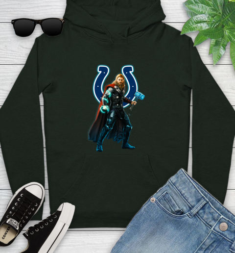 NFL Thor Avengers Endgame Football Indianapolis Colts Youth Hoodie 13
