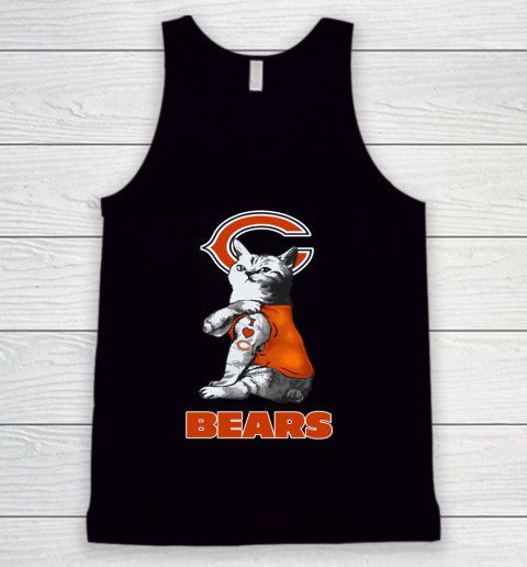 NFL Football My Cat Loves Chicago Bears Tank Top