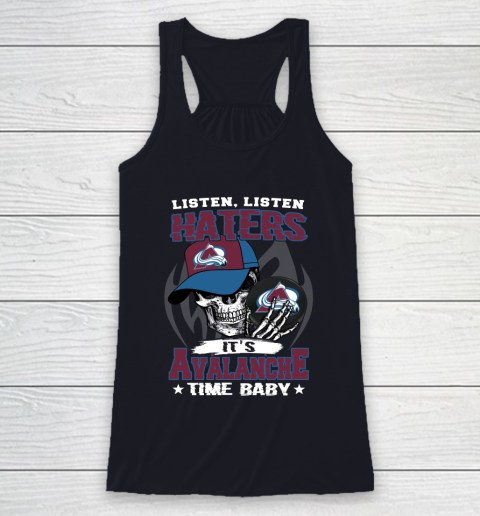 Listen Haters It is BLACKHAWKS Time Baby NHL Racerback Tank 7