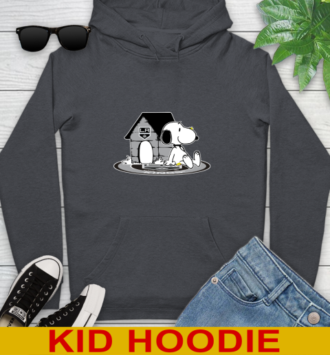 NHL Hockey Los Angeles Kings Snoopy The Peanuts Movie Shirt Youth Hoodie 9