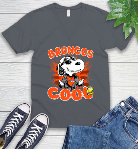 NFL Football Denver Broncos Cool Snoopy Shirt V-Neck T-Shirt 4